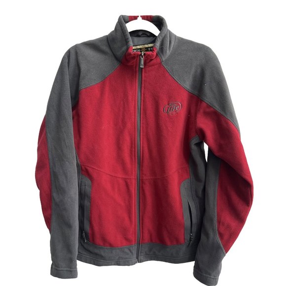 Miller Lite Zip Up Fleece Jacket North End Womens Medium - Picture 1 of 8
